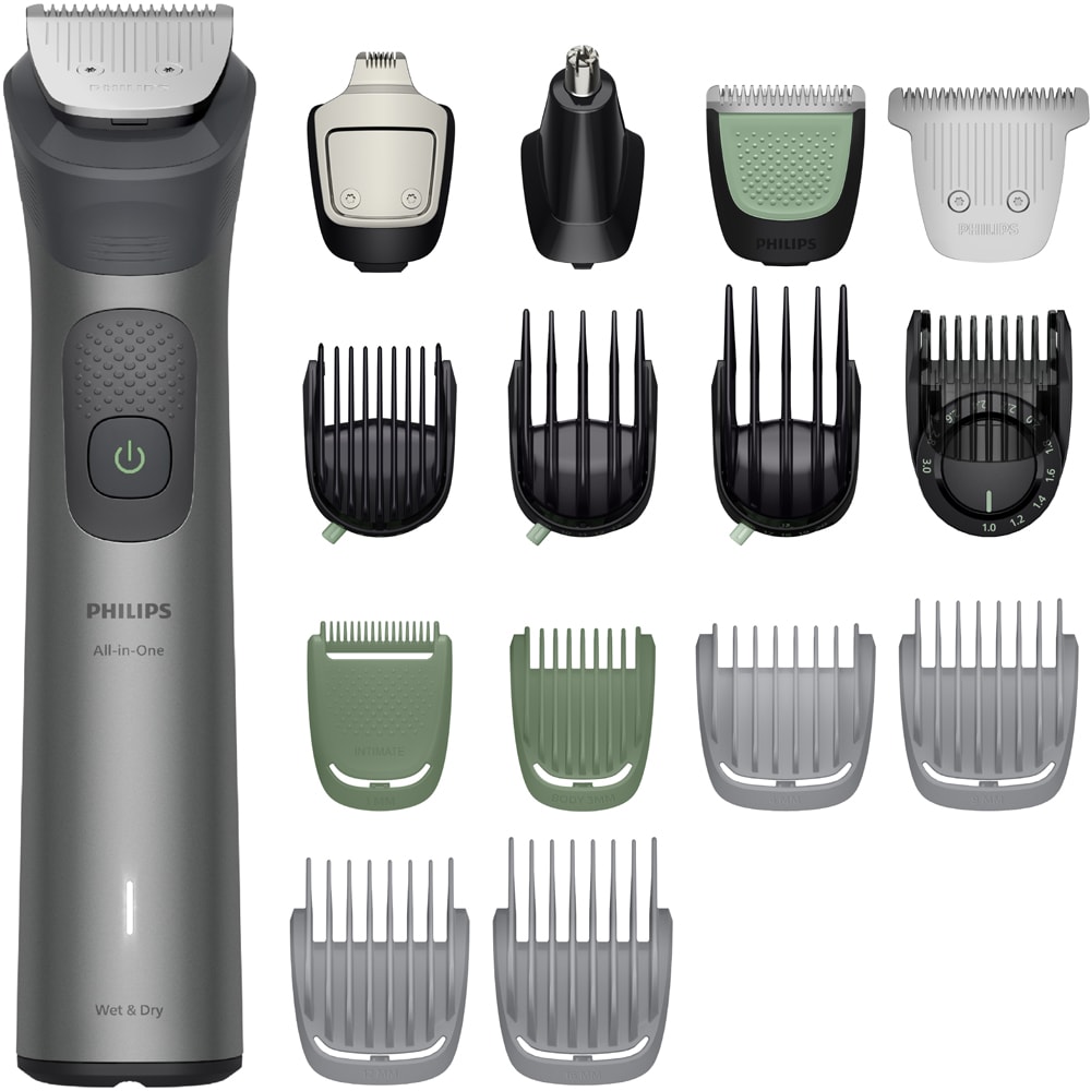 Aparat de tuns multifunctional 17 in 1 PHILIPS Series 7000 MG7951/15, acumulator, autonomie 120 min, gri