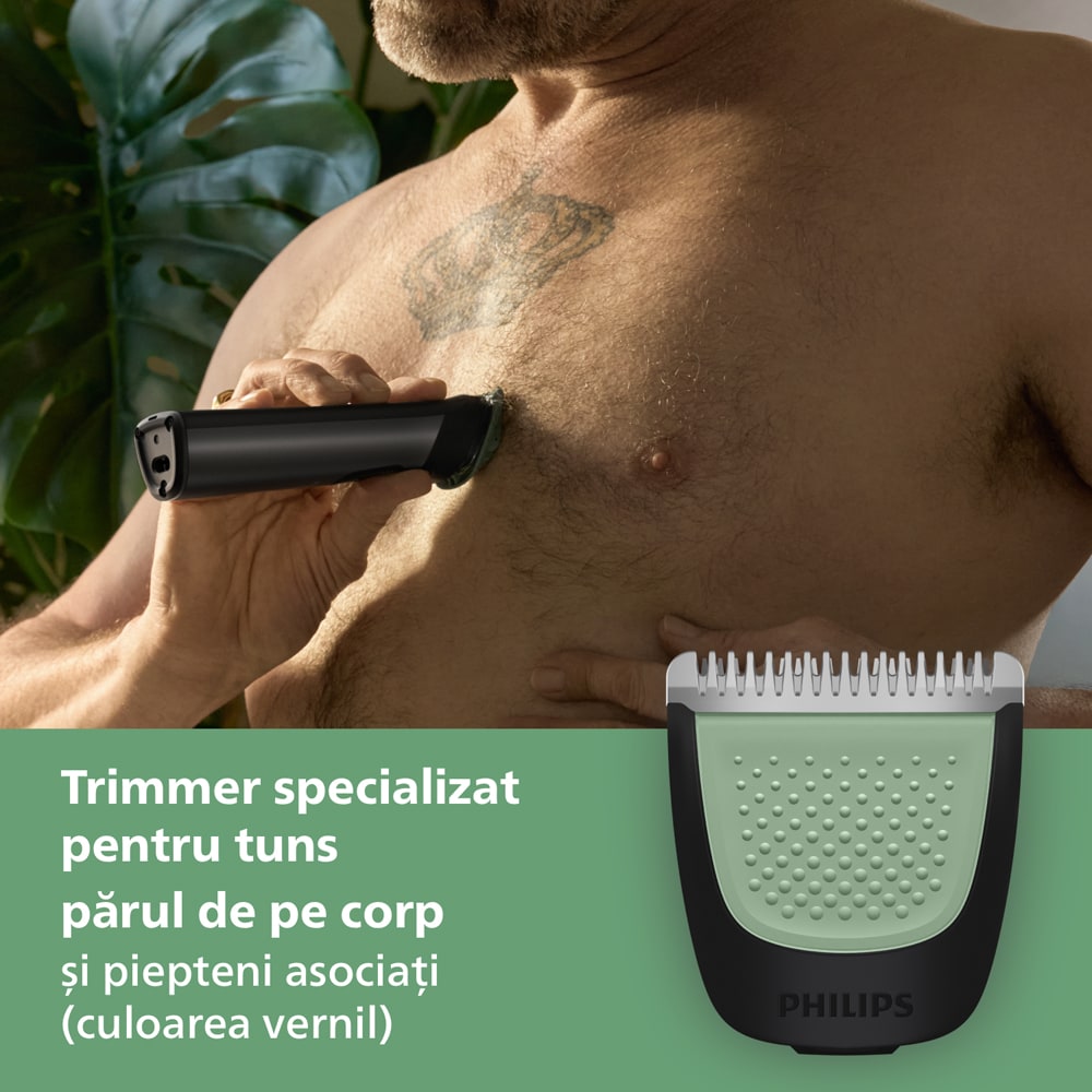 Aparat de tuns multifunctional 17 in 1 PHILIPS Series 7000 MG7961/15, acumulator, autonomie 120 min, gri