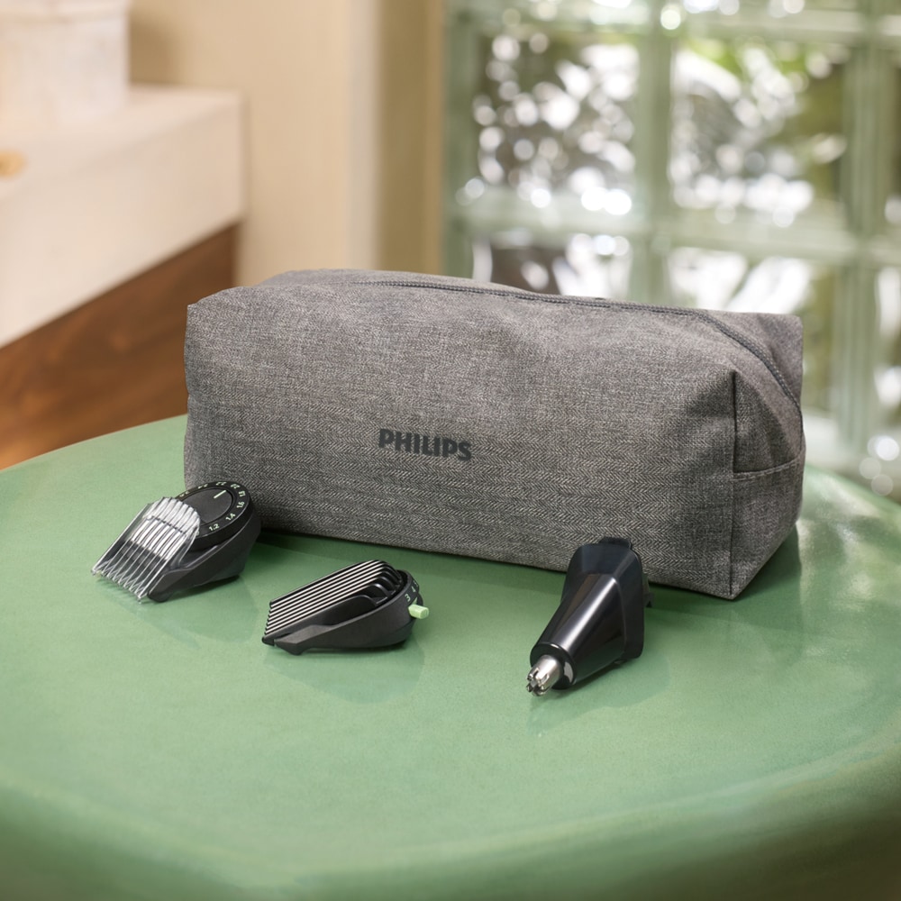 Aparat de tuns multifunctional 20 in 1 PHILIPS Series 9000 MG9558/15, acumulator, autonomie 120 min, gri