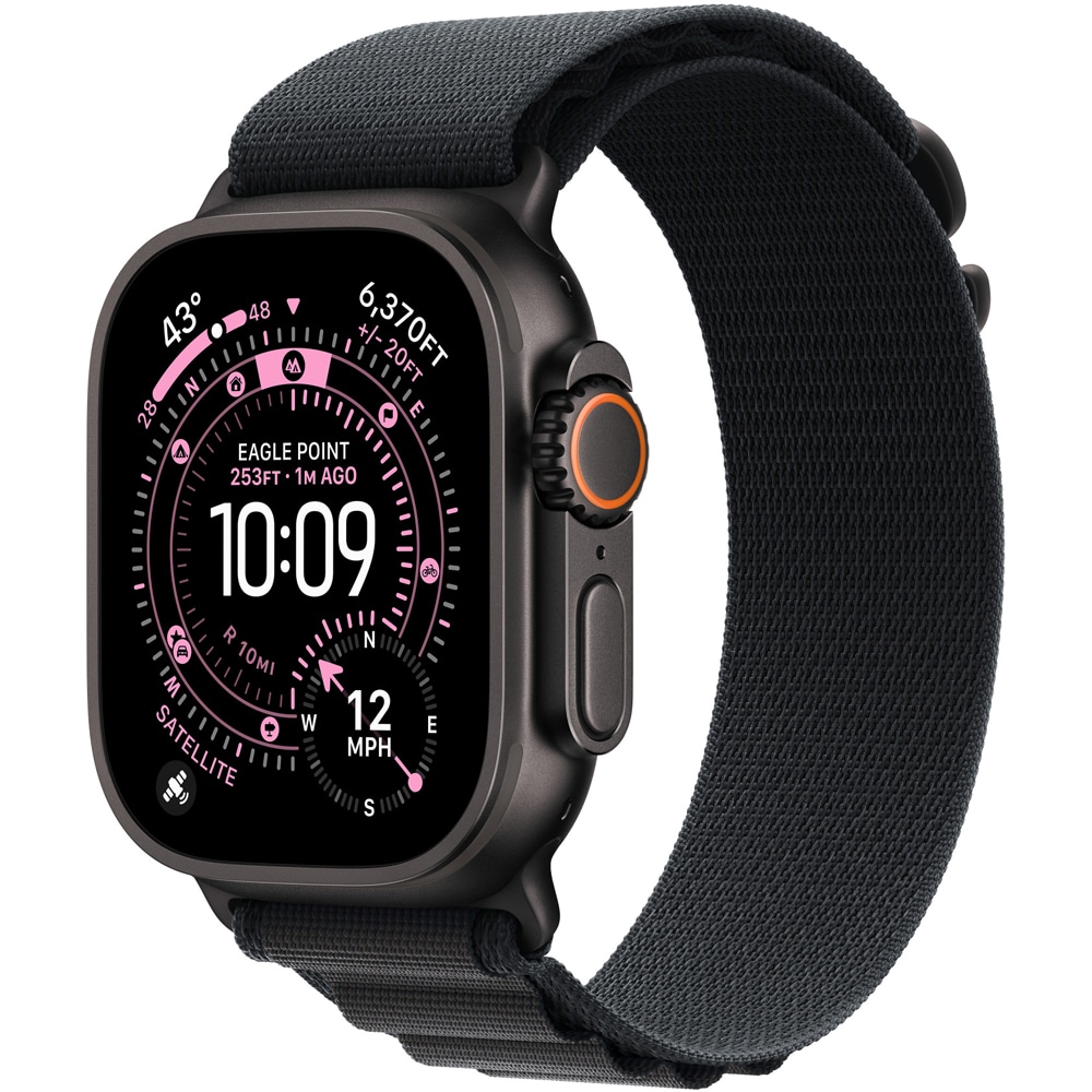 Bratara pentru APPLE Watch 49mm Black Alpine Loop -Large - Black Titanium Finish, MG9J4ZM/A