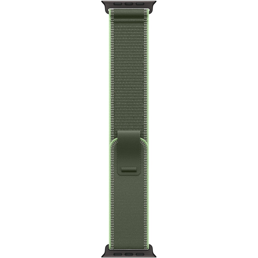 Bratara pentru APPLE Watch 49mm Green/Neon Trail Loop - M/L - Black Titanium Finish, MG9P4ZM/A