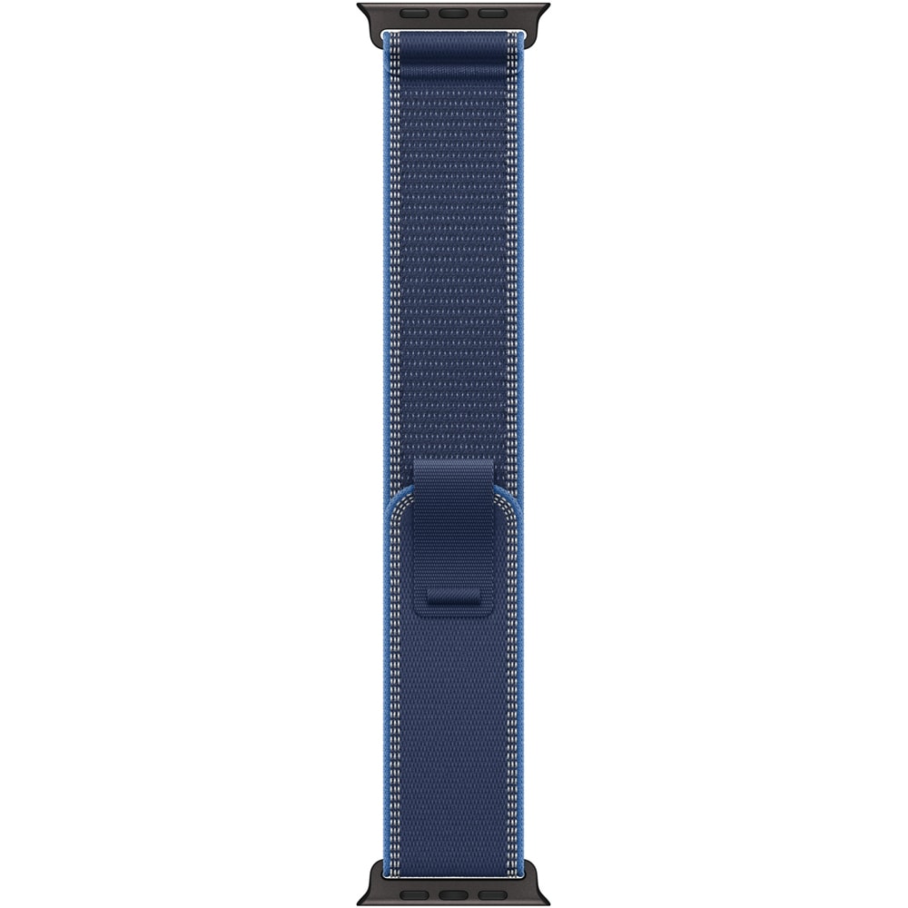 Bratara pentru APPLE Watch 49mm Blue/Bright Blue Trail Loop - M/L - Black Titanium Finish, MG9R4ZM/A