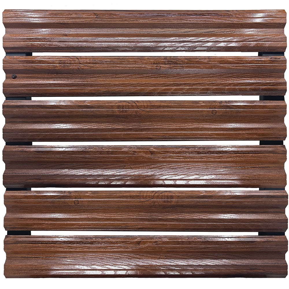 Sipca metalica gard Simetrica, 11.5 x 200 cm, nuc, 25 bucati