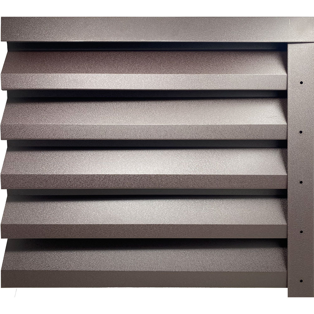 Panou gard jaluzea Atlas, 200 x 154.5 cm, maro mat