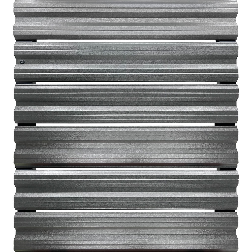 Sipca metalica gard Simetrica, 11.5 x 200 cm, gri mat, 25 bucati