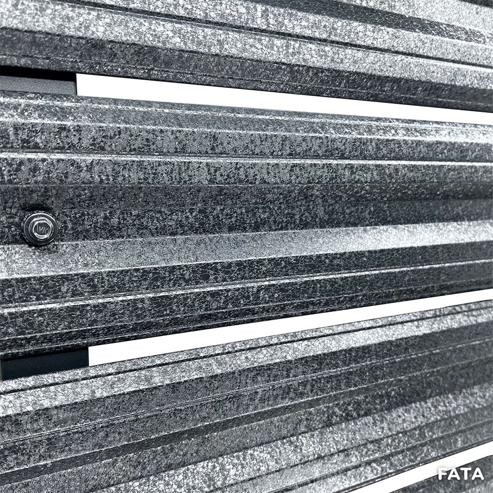 Sipca metalica gard Simetrica, 11.5 x 200 cm, gri hi-mat, 25 bucati