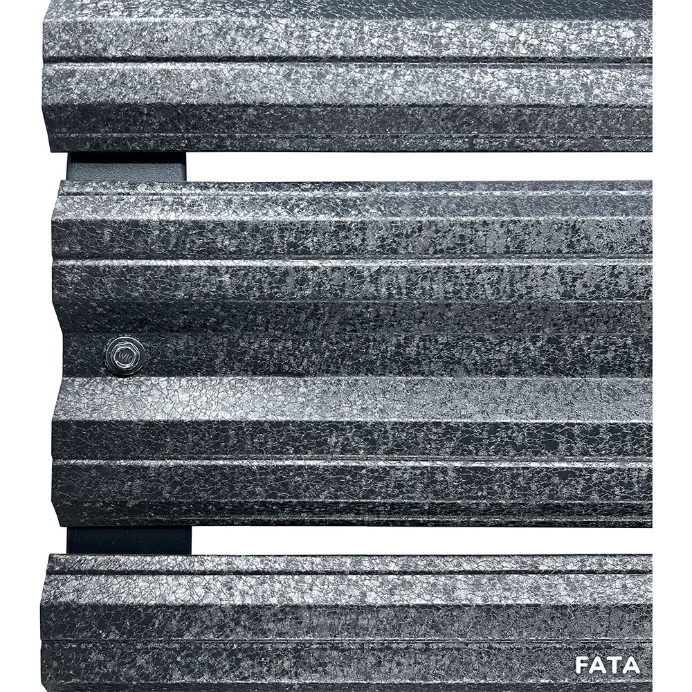 Sipca metalica gard Simetrica, 11.5 x 200 cm, gri hi-mat, 25 bucati