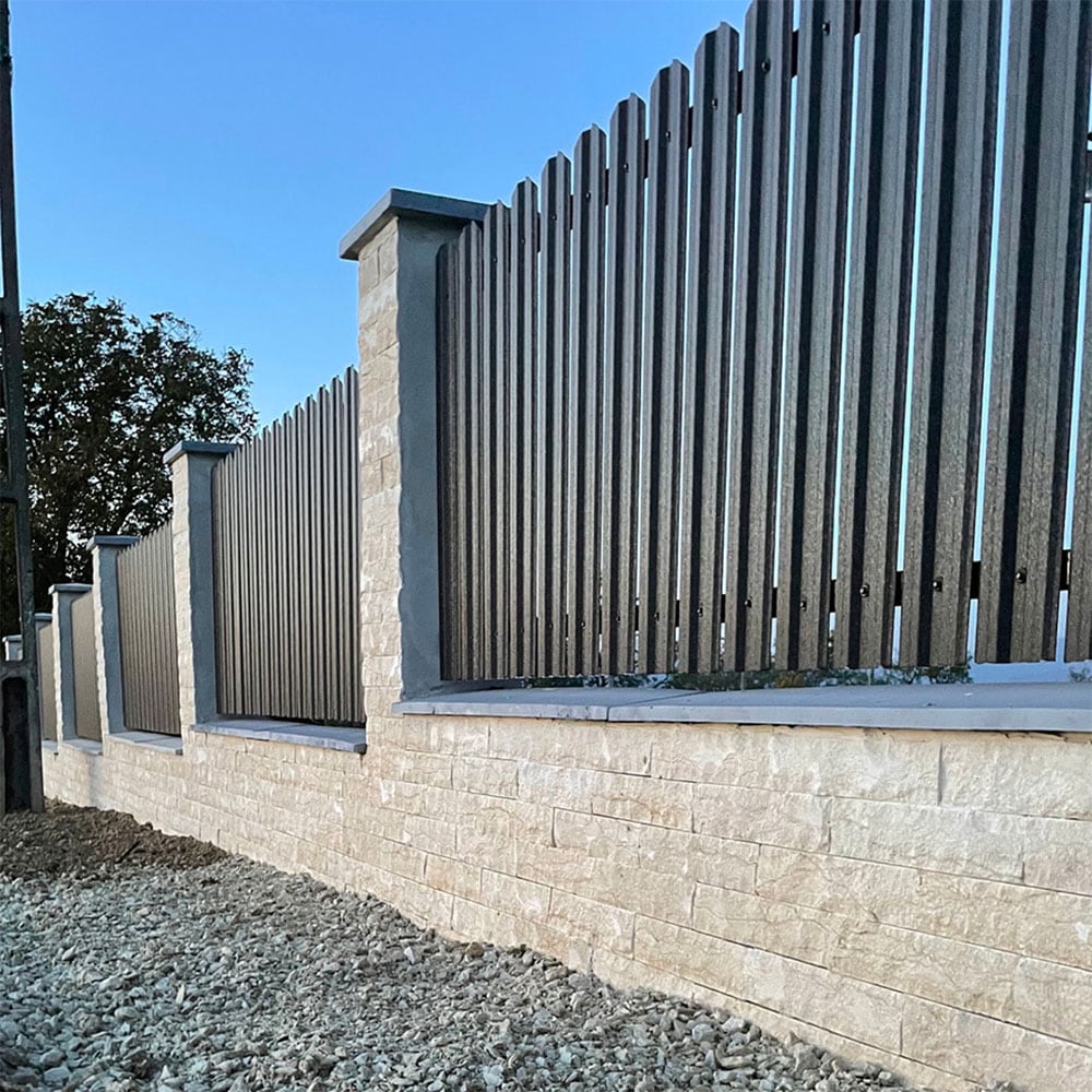 Sipca metalica gard Tisa, 11.5 x 130 cm, negru hi-mat, 25 bucati