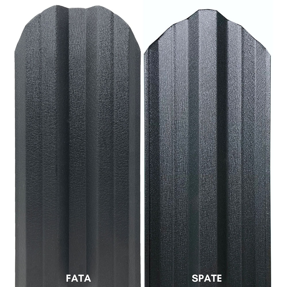 Sipca metalica gard Tisa, 11.5 x 150 cm, gri mat, 25 bucati