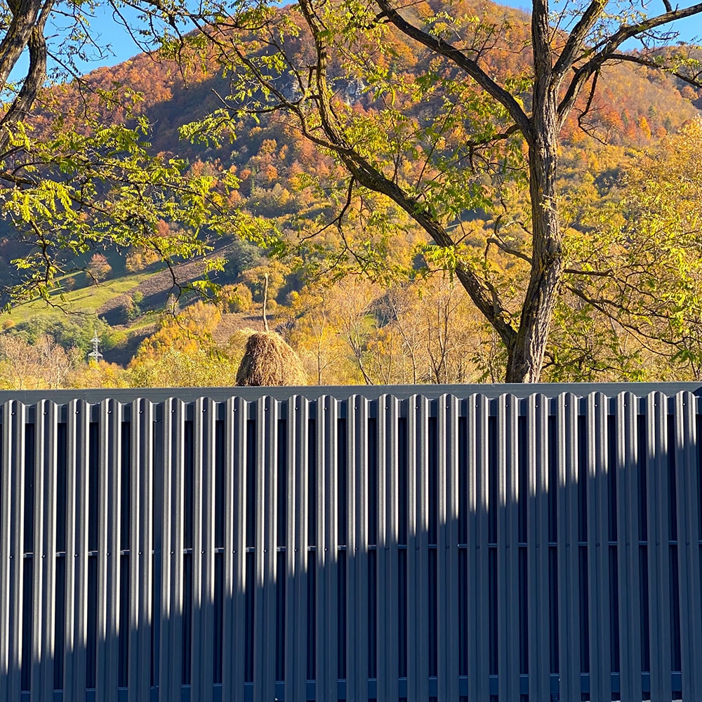 Sipca metalica gard Tisa, 11.5 x 150 cm, gri mat, 25 bucati