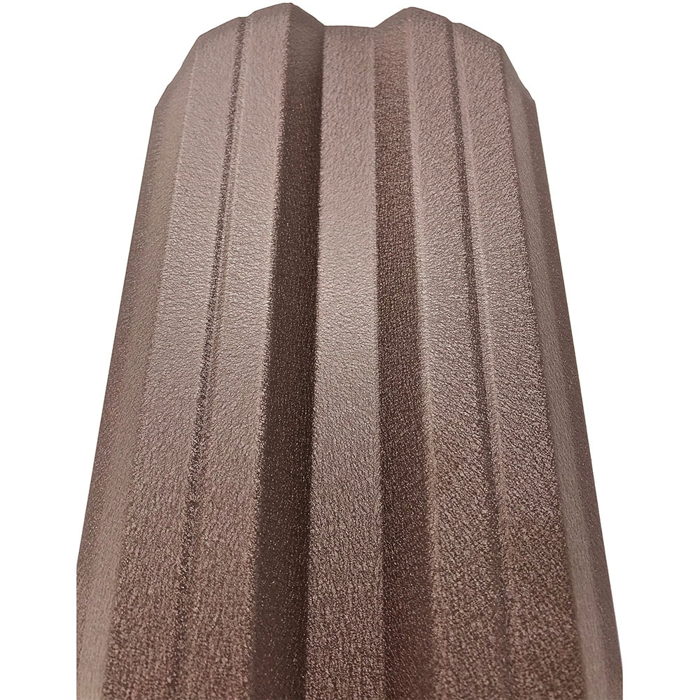 Sipca metalica gard Tisa, 11.5 x 160 cm, maro inchis mat, 25 bucati