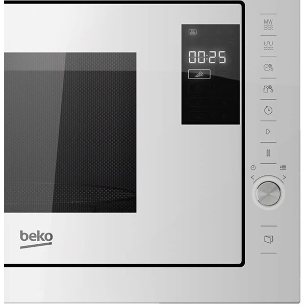 Cuptor cu microunde incorporabil BEKO MGB25333WG, 25 l, 900 W, Grill, alb