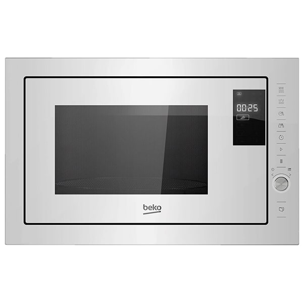 Cuptor cu microunde incorporabil BEKO MGB25333WG, 25 l, 900 W, Grill, alb