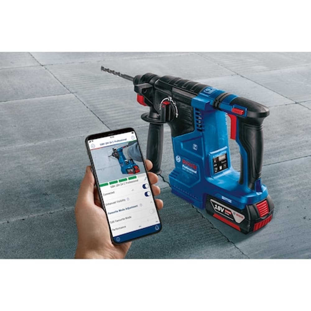 Ciocan rotopercutor BOSCH Professional GBH 187-LI, 2.4J, SDS Plus, 980rpm, 5Ah