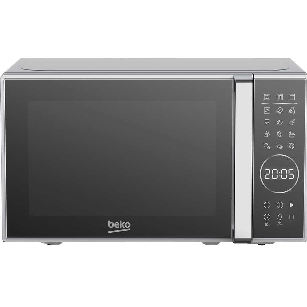 Cuptor microunde cu grill BEKO MGC20130SB, 20l, 700W, argintiu-negru