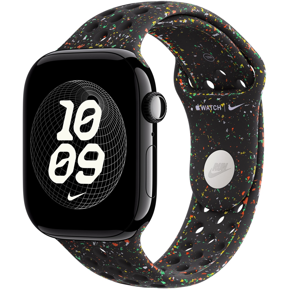 Bratara pentru APPLE Watch 46mm Midnight Black Nike Sport Band - S/M, MGC24ZM/A