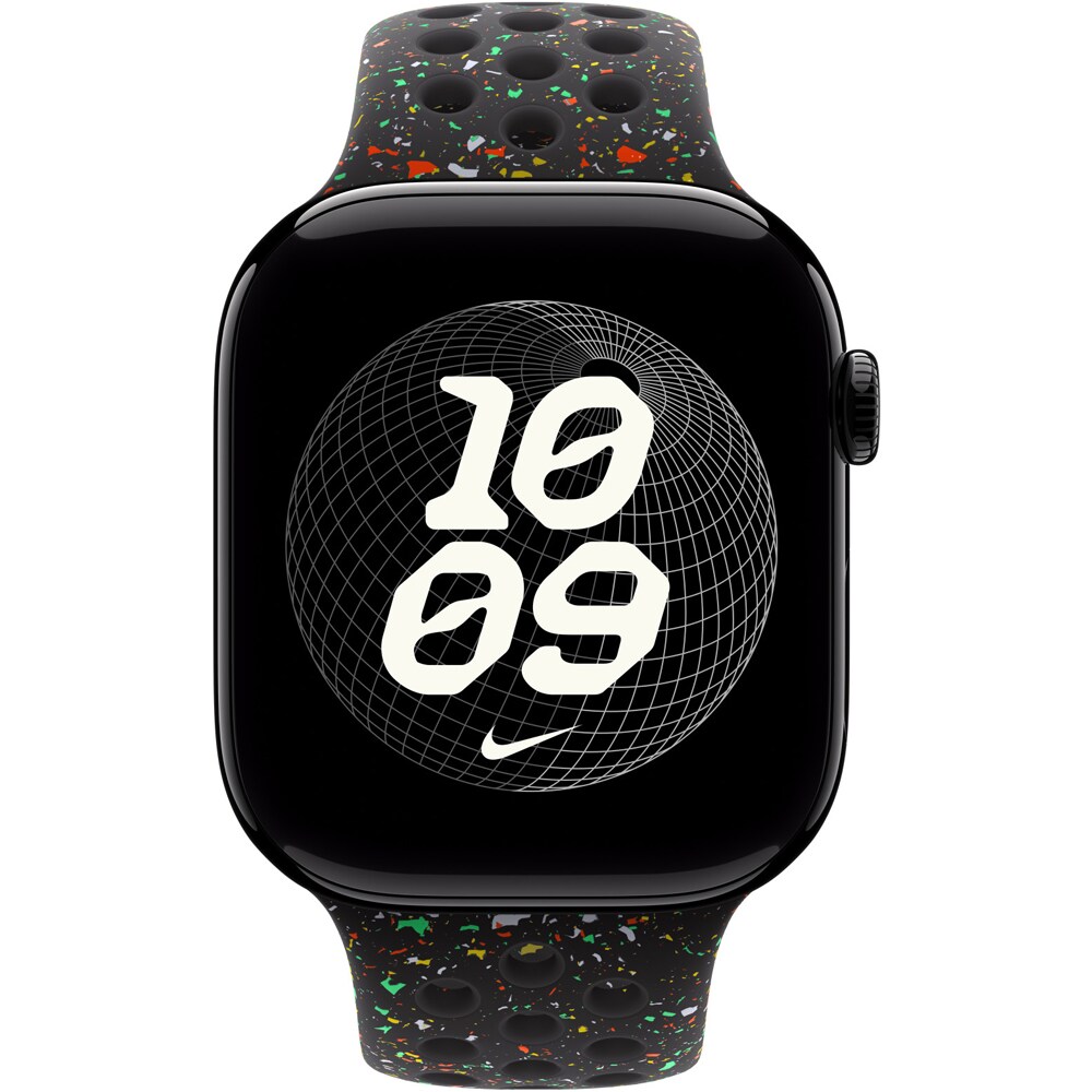 Bratara pentru APPLE Watch 46mm Midnight Black Nike Sport Band - M/L, MGC34ZM/A