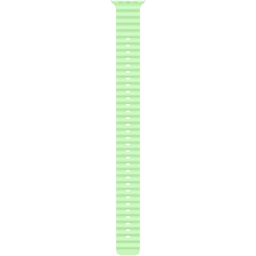 Extensie bratara pentru APPLE Watch 49mm Neon Green Ocean Band - Natural Titanium Finish, MGCG4ZM/A