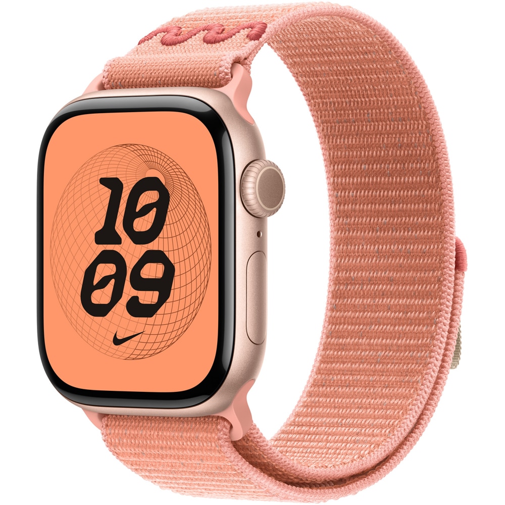 Bratara pentru APPLE Watch 42mm Alpenglow Pink Nike Sport Loop, MGD04ZM/A