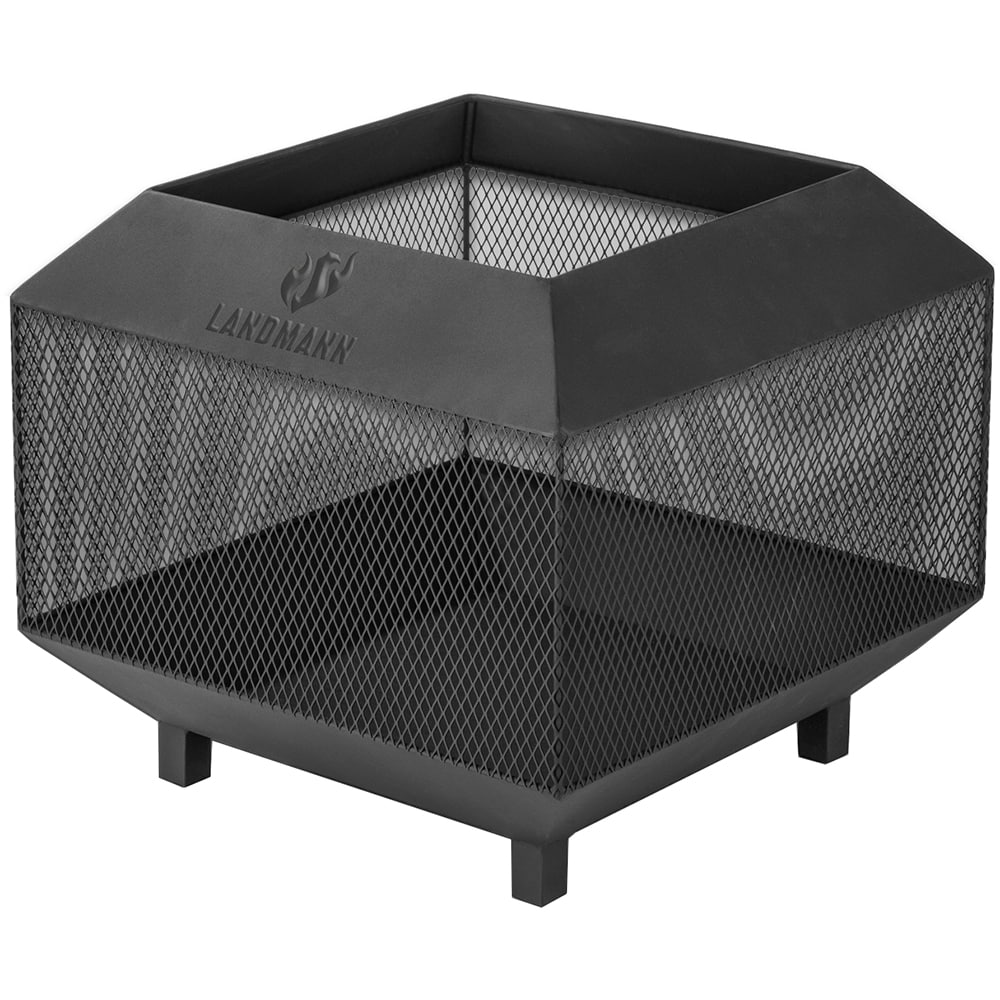Vatra de foc LANDMANN 03136, otel, 44 x 44 x 40 cm, negru