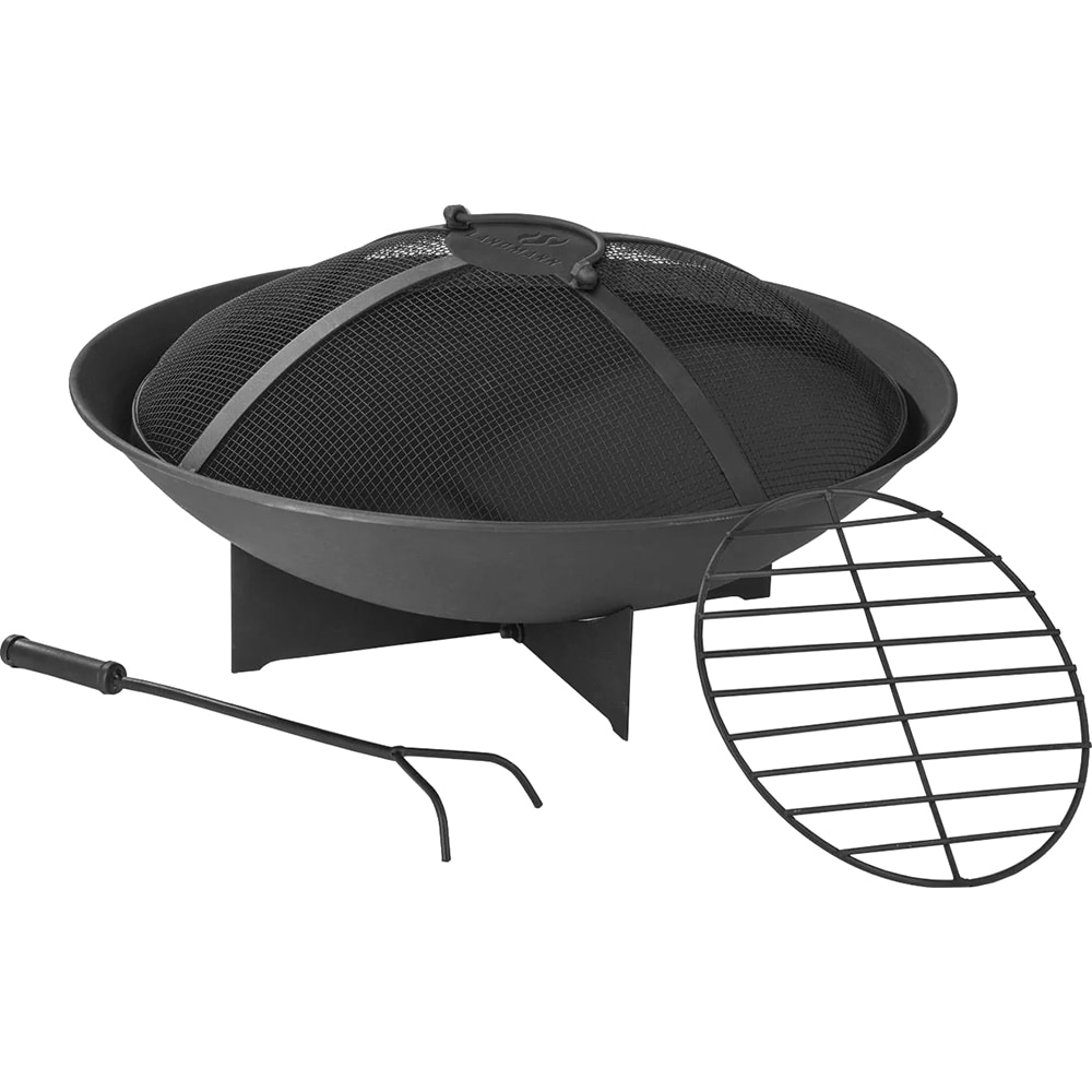 Vatra de foc LANDMANN 03313, otel, 60 x 25 cm, negru