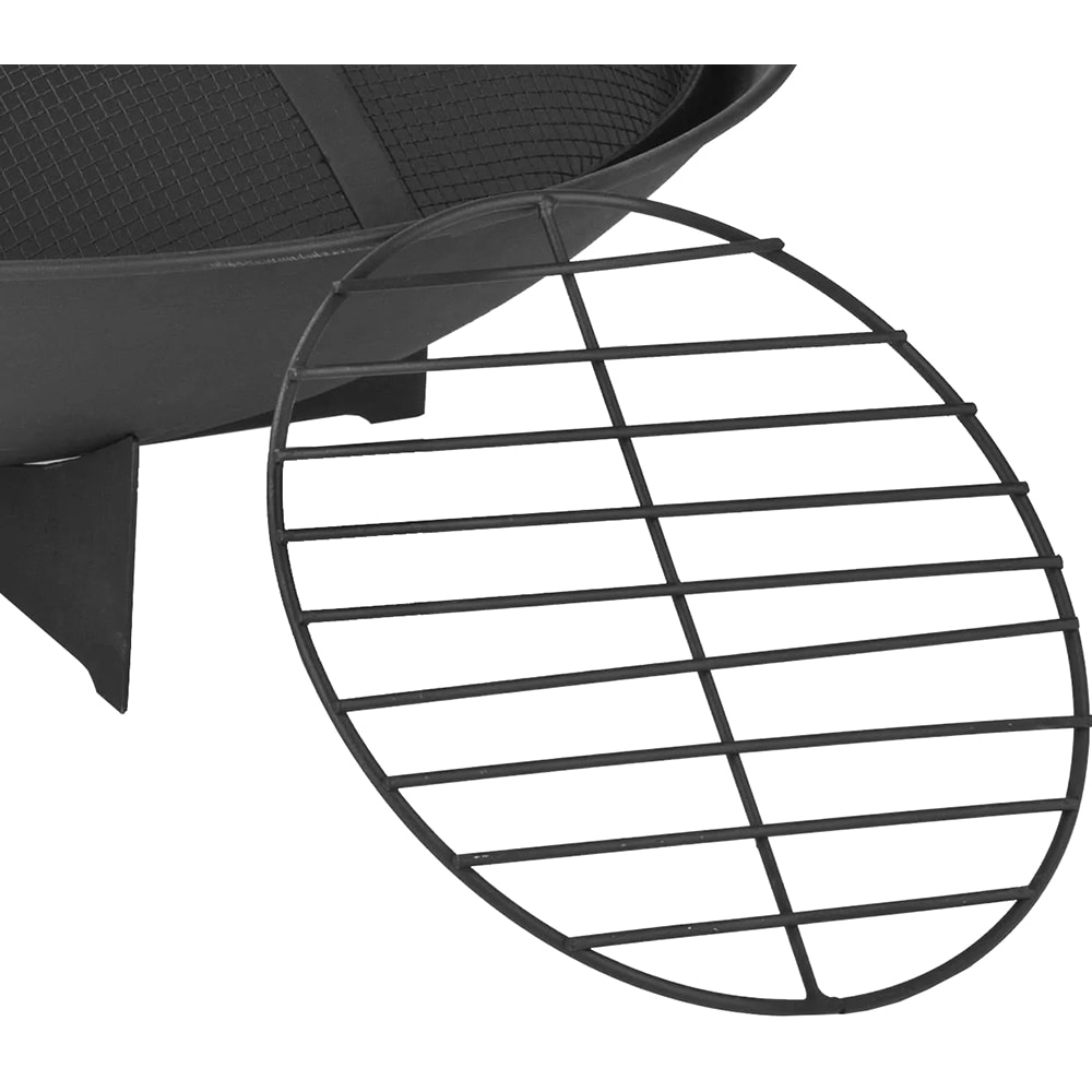 Vatra de foc LANDMANN 03313, otel, 60 x 25 cm, negru