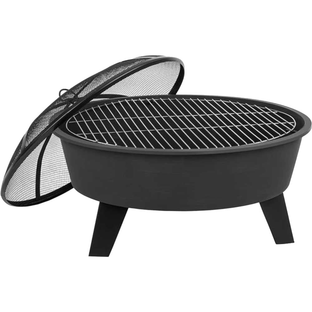 Vatra de foc BLUMFELDT Nolana, otel, 73 x 49 cm, negru