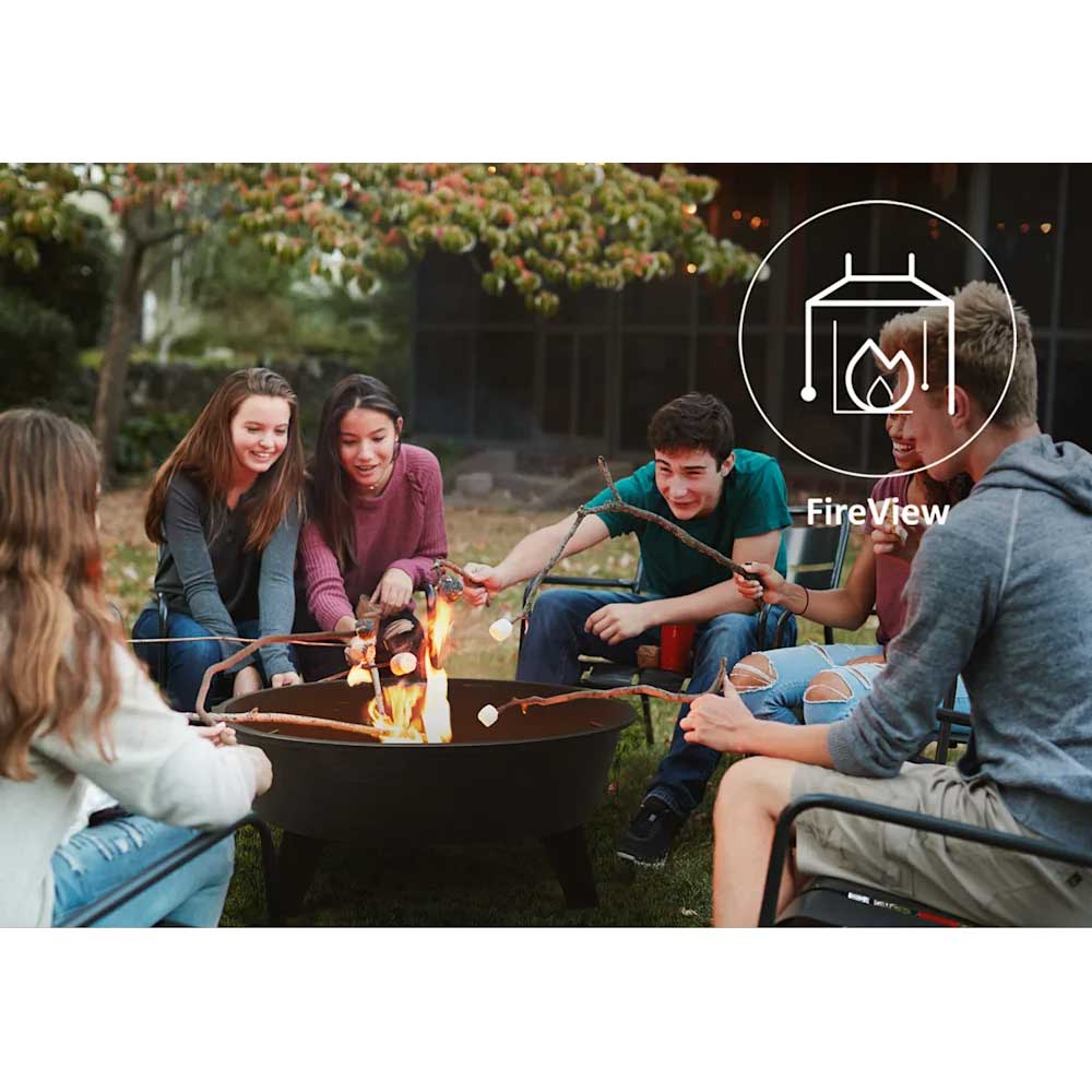 Vatra de foc BLUMFELDT Nolana, otel, 73 x 49 cm, negru