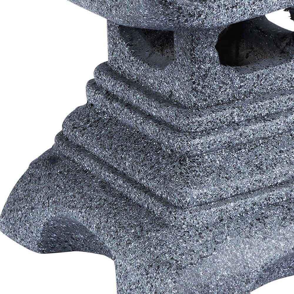 Decoratiune gradina Pagode, 30 x 30 x 50 cm, antracit