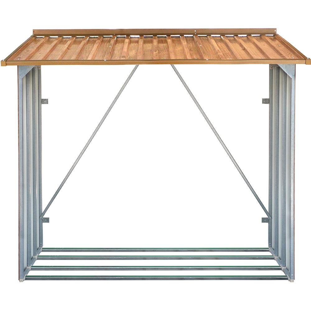 Sopron gradina DURAMAX, metal, 182.3 x 73.5 x 160.4 cm, maro
