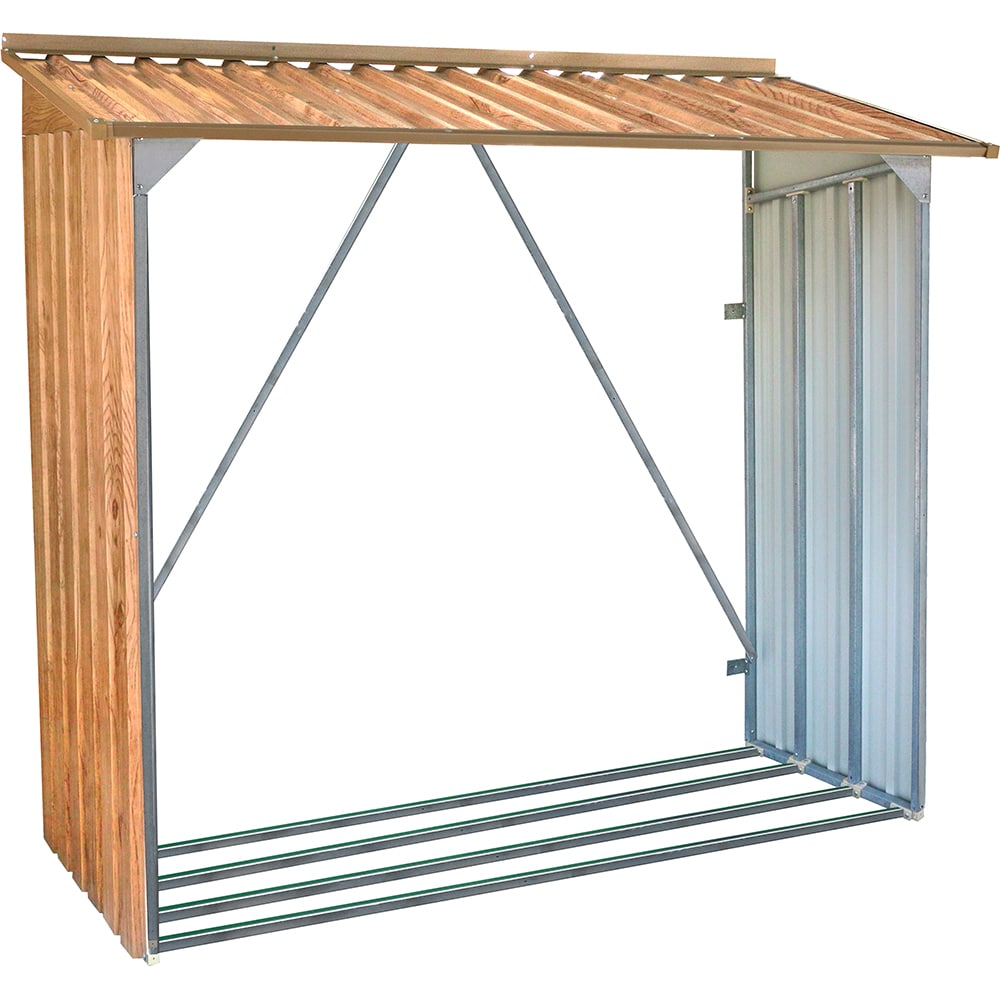 Sopron gradina DURAMAX, metal, 182.3 x 73.5 x 160.4 cm, maro