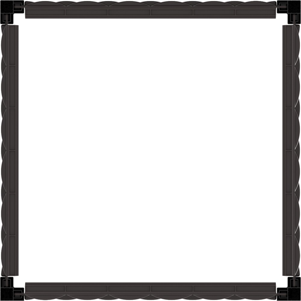 Jardiniera gradina DURAMAX Trellis 6 L, plastic, 55 x 55 x 131 cm, maro inchis