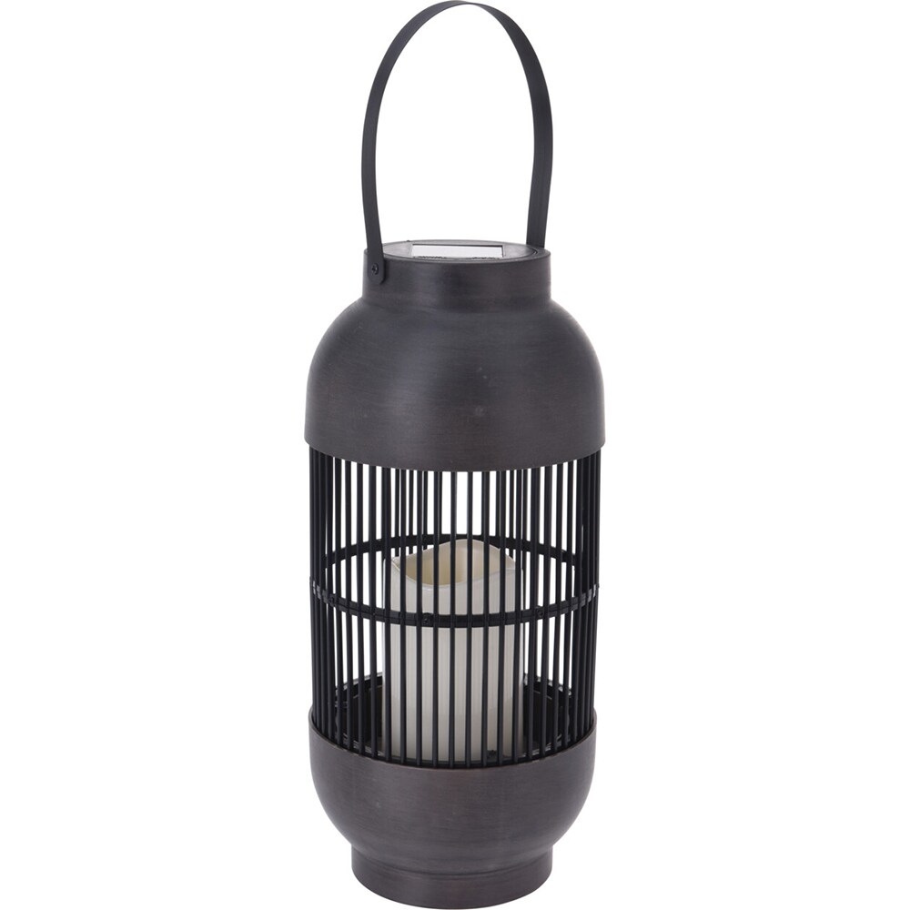 Decoratiune gradina CX2100100, incarcare solara, 15 x 15 x 33 cm, negru