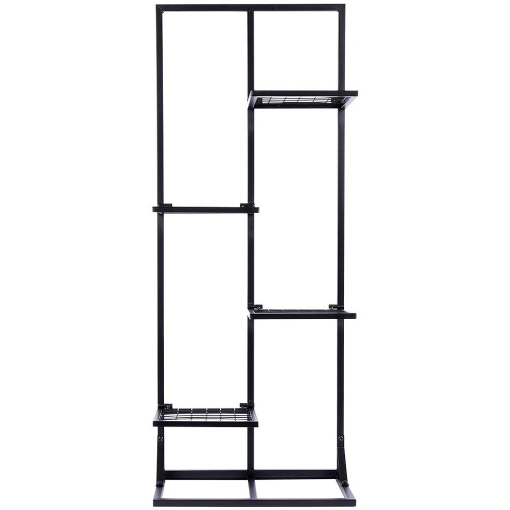 Suport ghiveci KI HZ1953300, metal, 40 x 27 x 102 cm, negru