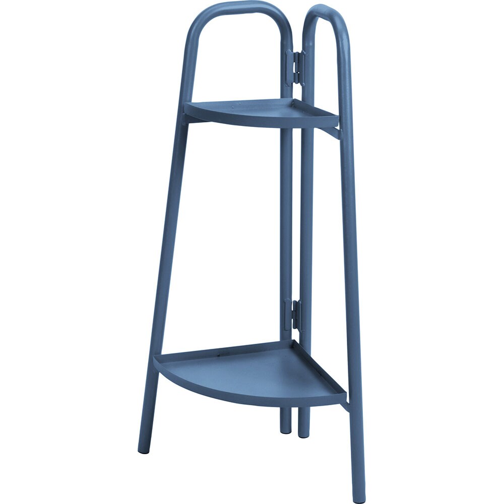 Suport ghiveci flori AMBIANCE X99000750, metal, 26 x 26 x 70 cm, albastru