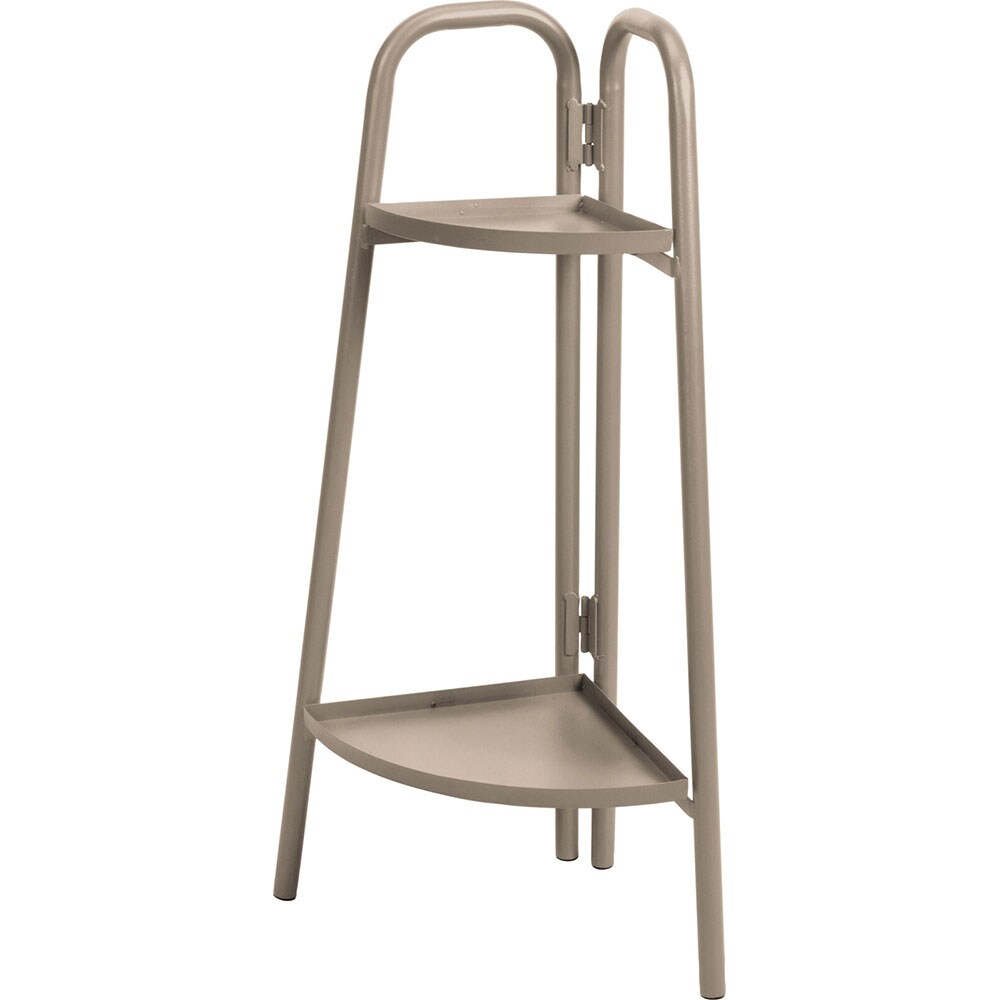 Suport ghiveci flori AMBIANCE X99001050, metal, 26 x 26 x 70 cm, taupe