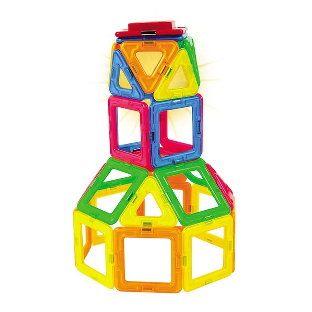 Joc constructie MAGFORMERS Neon Led MGF1485, 3 ani+, 31 piese