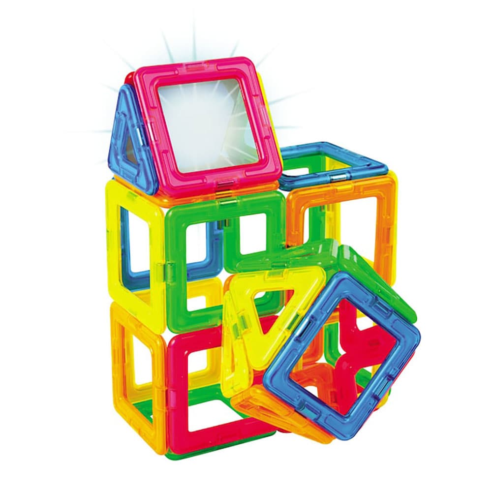 Joc constructie MAGFORMERS Neon Led MGF1485, 3 ani+, 31 piese