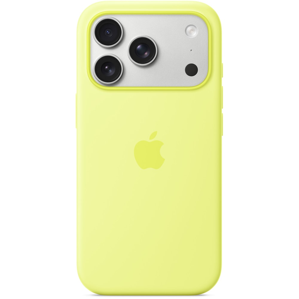 Husa telefon APPLE iPhone 17 Pro Silicone Case cu MagSafe - Neon Yellow, MGFF4ZM/A