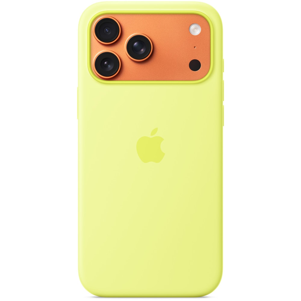 Husa telefon APPLE iPhone 17 Pro Max Silicone Case cu MagSafe - Neon Yellow, MGFM4ZM/A