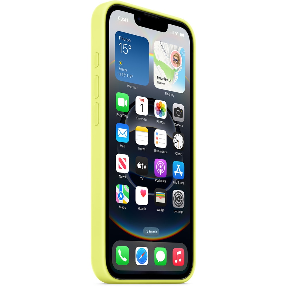 Husa telefon APPLE iPhone 16e Silicone Case - Neon Yellow, MGYW4ZM/A