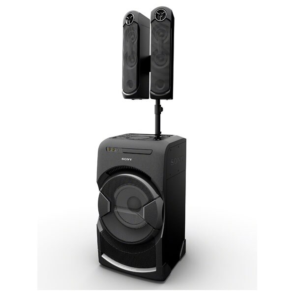 Sistem audio SONY MHC-GT4D, Bluetooth, NFC, USB, CD, DJ Effects, Mega BASS, Party music, iluminare LED, negru