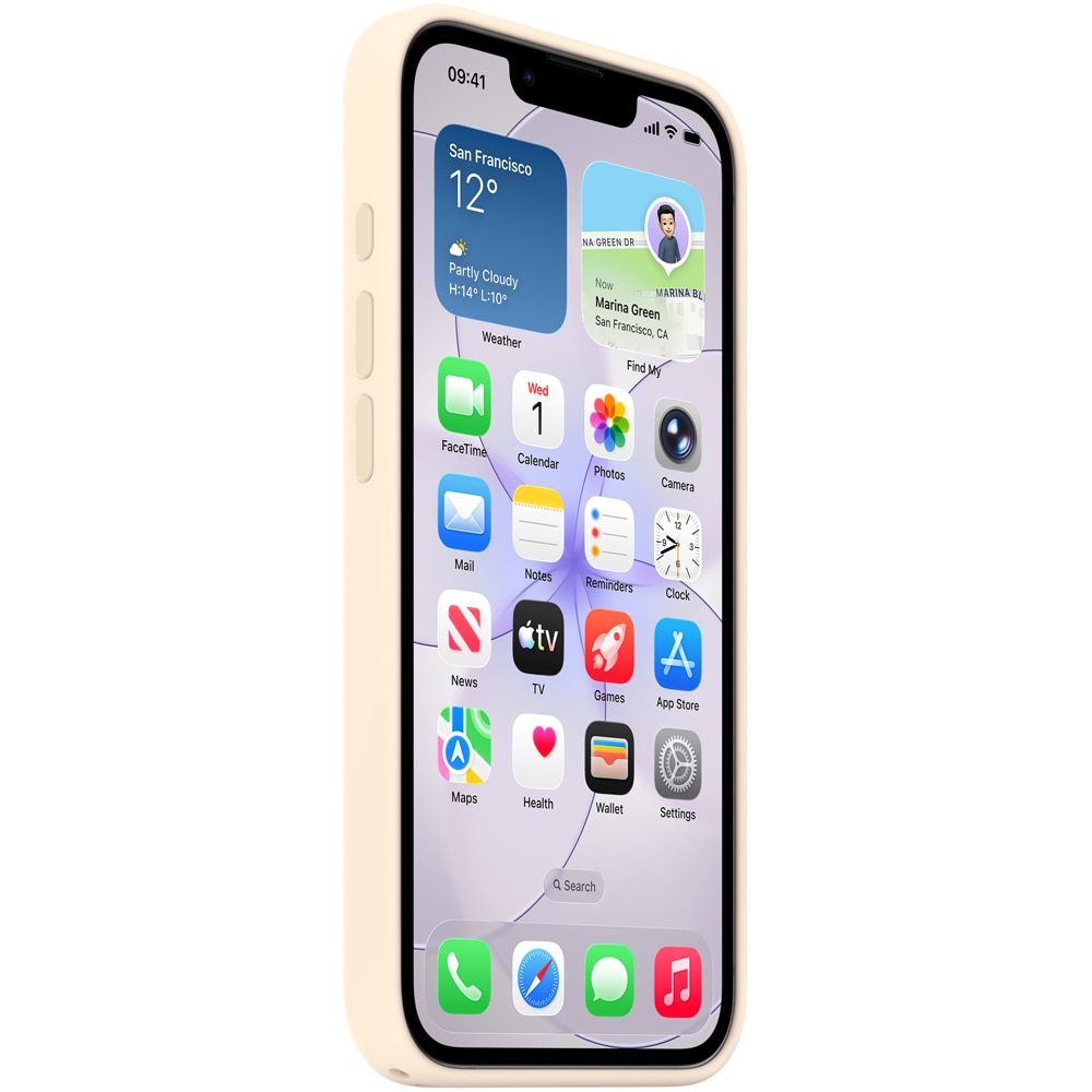 Husa telefon APPLE iPhone 17e Silicone Case cu MagSafe - Vanilla, MHWG4ZM/A