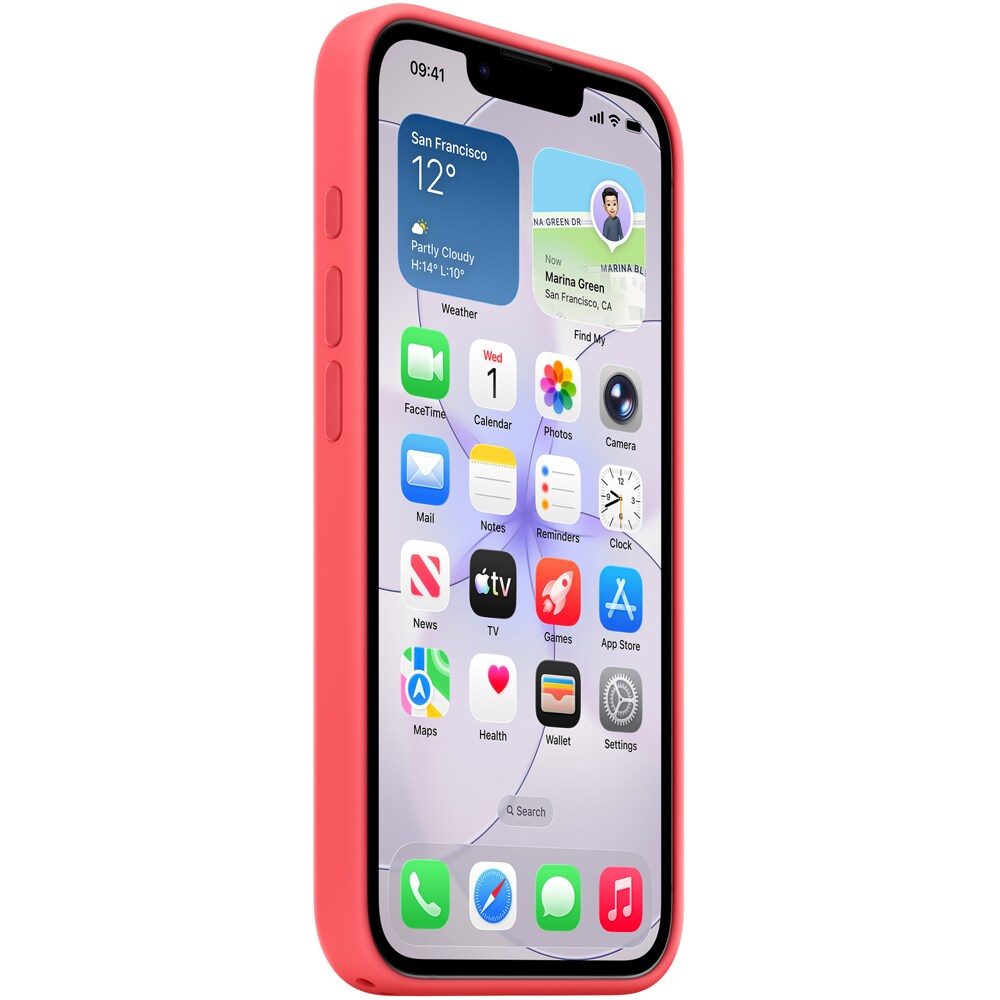 Husa telefon APPLE iPhone 17e Silicone Case cu MagSafe - Bright Guava, MHWH4ZM/A