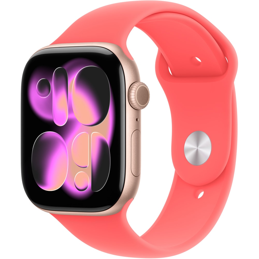 Bratara pentru APPLE Watch 46 mm Sport Band Bright Guava - S/M, MHYH4ZMA