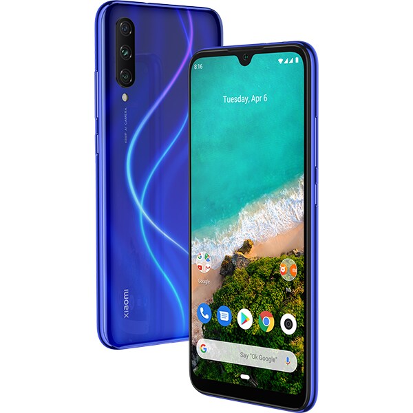 Telefon XIAOMI Mi A3, 128GB, 4GB RAM, Dual SIM, Note just Blue