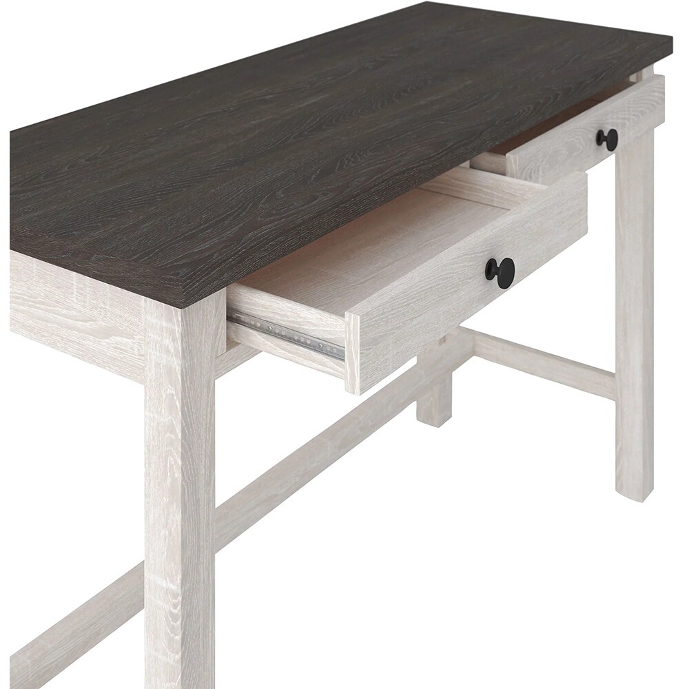 Birou Dorrinson 120 x 49 x 76 cm, alb-grej