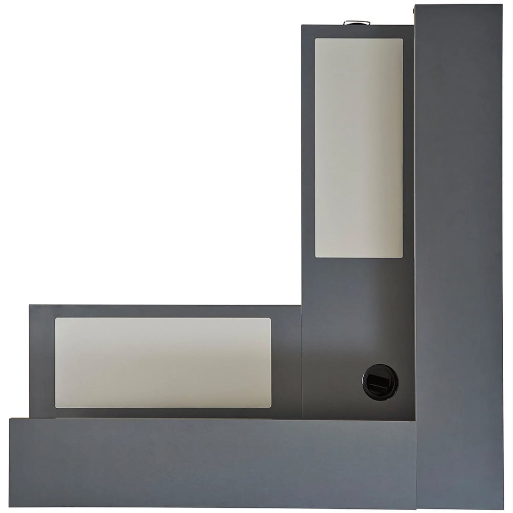 Birou Lynne, 138 x 138 x 91 cm, gri