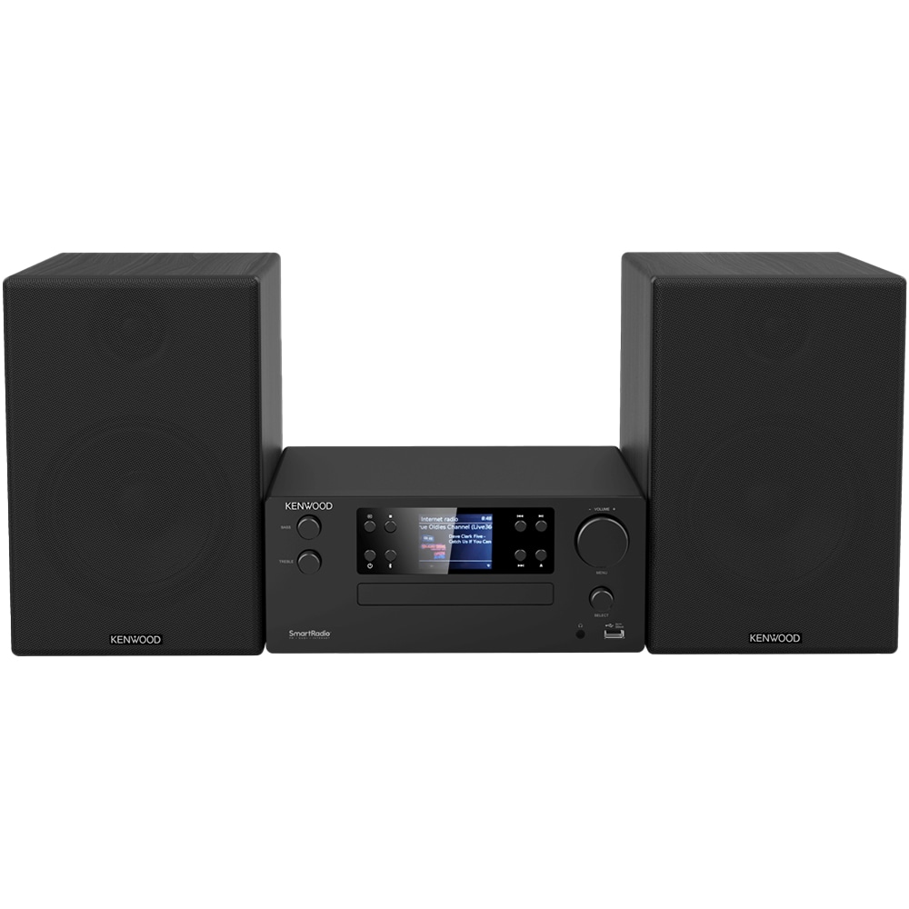 Minisistem audio KENWOOD M-9500S-B, 100W, Bluetooth, USB, CD, Radio FM, negru