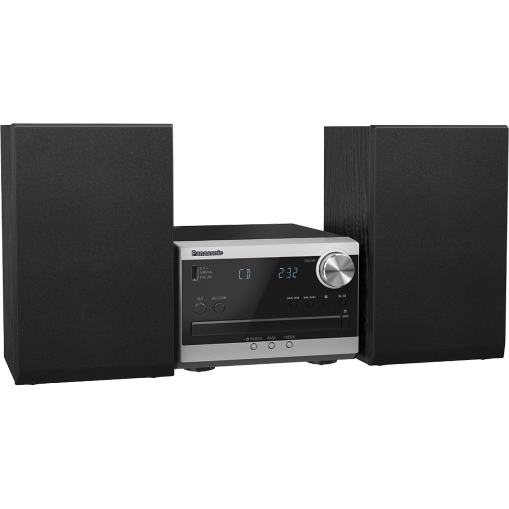 Microsistem audio PANASONIC SC-PM270EG-S, 20W, CD, Bluetooth, Radio FM, argintiu